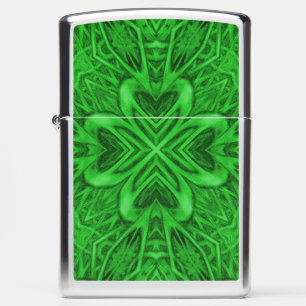Celtic Clover  Green Fractal Kaleidoscope