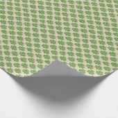 Celtic Clover Shamrocks Pattern Cadeaupapier (Hoek)