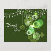 Celtic Clovers Groen en Wit Iers Bedankt Briefkaart (Voorkant)
