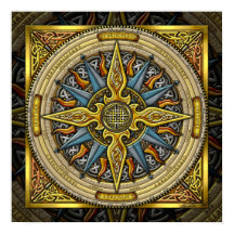 Celtic Compass FIne Art Poster