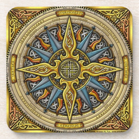 Celtic Compass Onderzetters (Voorkant)
