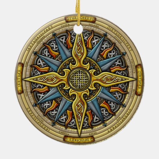 Celtic Compass Ornament (Achterkant)