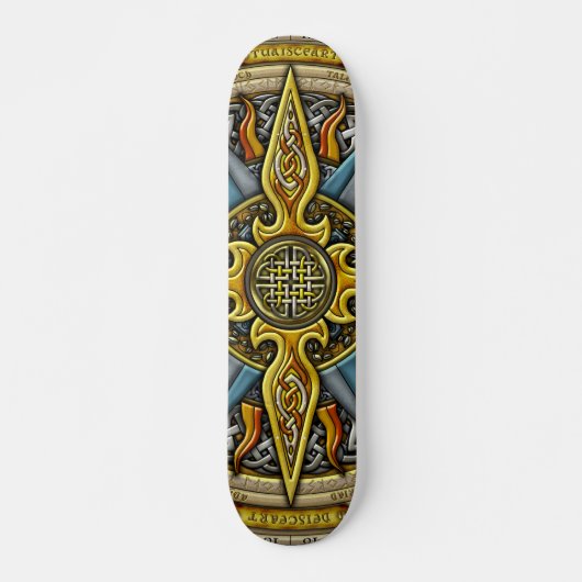 Celtic Compass Skateboard (Voorkant)