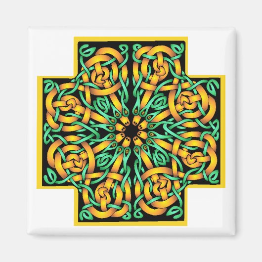 Celtic Cross 2 Magneet (Voorkant)