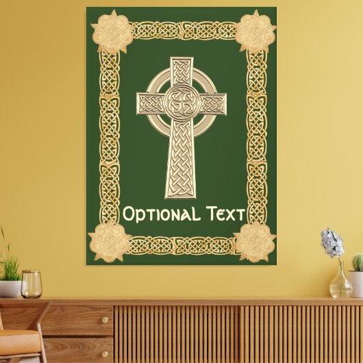 Celtic Cross aangepast Canvas Afdruk (Insitu (Woonkamer))