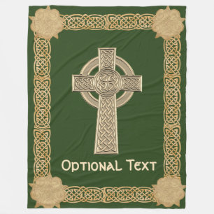 Celtic Cross aangepast Fleece Deken