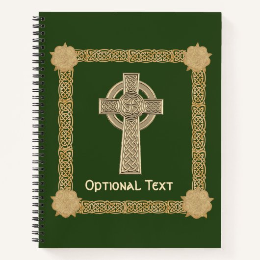 Celtic Cross aangepast Notitieboek (Voorkant)