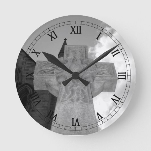 Celtic Cross Clock Ronde Klok (Voorkant)