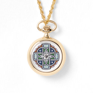 Celtic Cross Deco Horloge
