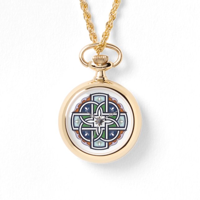 Celtic Cross Deco Horloge (Voorkant)