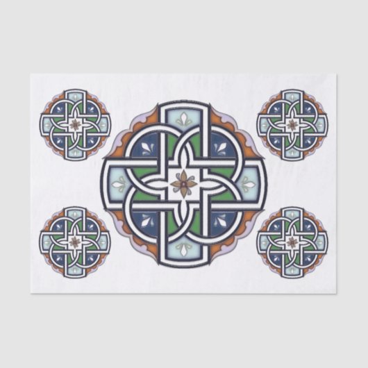 Celtic Cross Deco Tissuepapier (Voorkant)