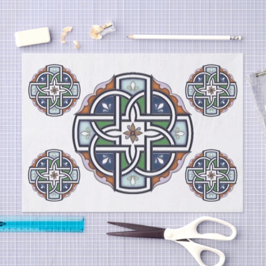 Celtic Cross Deco Tissuepapier (Craft)