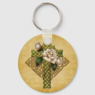 Celtic Cross en Rozen Sleutelhanger