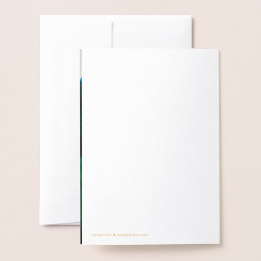 Celtic Cross Faire-part catholique irlandais (Derrière avec enveloppe)