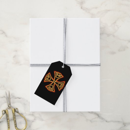 Celtic cross gift labels cadeaulabel (Met Touw)