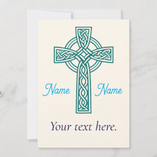 Celtic Cross Invitation Kaart