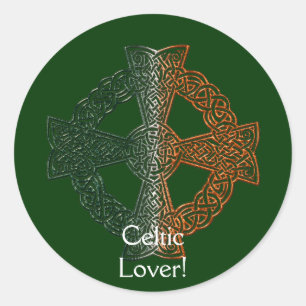 CELTIC CROSS IRISH CLASSICS Collectie Ronde Sticker