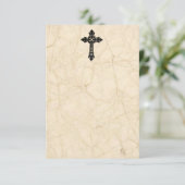 Celtic Cross  Parchment Sympathiekaarten Kaart (Staand voorkant)