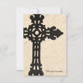 Celtic Cross  Parchment Sympathiekaarten Kaart (Achterkant)