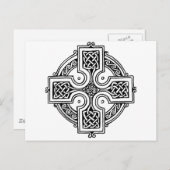 Celtic cross pattern briefkaart (Voorkant / Achterkant)
