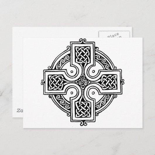 Celtic cross pattern briefkaart (Voorkant / Achterkant)