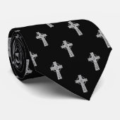 Celtic Cross Pattern Stropdas (Opgerold)
