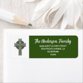 Celtic Cross Return Adres Etiket (Insitu)