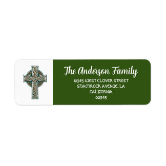Celtic Cross Return Adres Etiket
