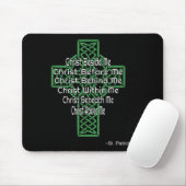 Celtic Cross Shirt St Patrick's Prayer Christian Muismat (Met muis)