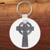 Celtic Cross - Silver Sleutelhanger (Voorkant)