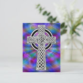 Celtic Cross Wave briefkaart (Staand voorkant)