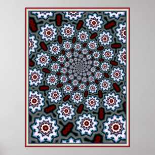 Celtic Daisies Pattern Poster