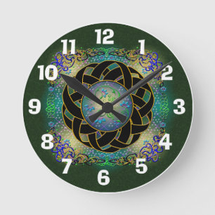Celtic Design Clock Ronde Klok