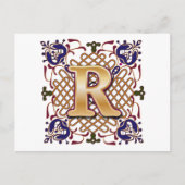 Celtic Design Letter R Briefkaart (Voorkant)