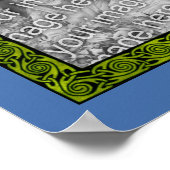 Celtic Design Lijst Creëer Uw eigen foto Poster (Hoek)