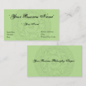 Celtic Design Visitekaartje - Light Irish Moss (Voorkant / Achterkant)