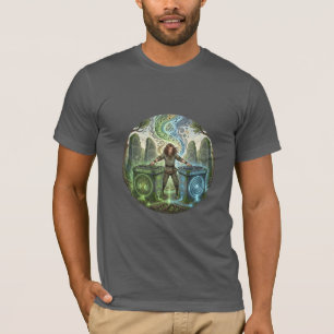 Celtic DJ Ritual Illustratie T-Shirt