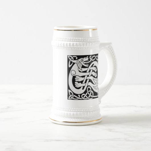 Celtic Dog stein Bierpul (Voorkant rechts)