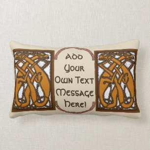 Celtic Dogs Lumbar Pillow Kussen