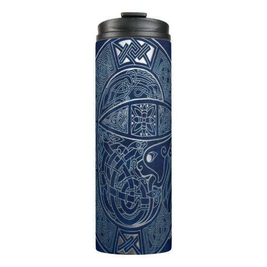 Celtic Dragon Blue Thermosbeker (Voorkant)