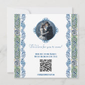 Celtic Dragon Fantasy Wedding Save the Date Kaart (Achterkant)