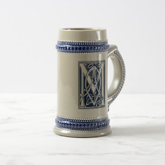 Celtic Dragon Initiaal M Bierpul (Voorkant rechts)