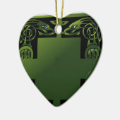 Celtic Dragon Keramisch Ornament (Links)