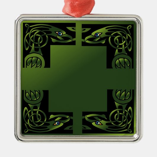 Celtic Dragon Metalen Ornament (Voorkant)