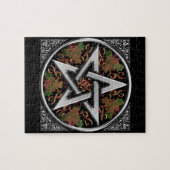 Celtic Dragon Pentagram Legpuzzel (Horizontaal)