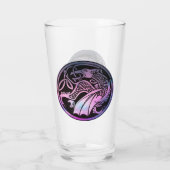 Celtic Dragon Round Glas (Achterkant)