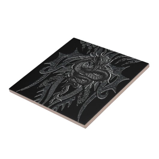 Celtic Dragon Tile Tegeltje (Zijkant)