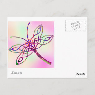 Celtic Dragonfly Light Briefkaart