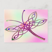Celtic Dragonfly Light Briefkaart (Voorkant)