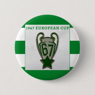 CELTIC ECW 67 PIN BADGE TROPHY ONTWERP RONDE BUTTON 5,7 CM